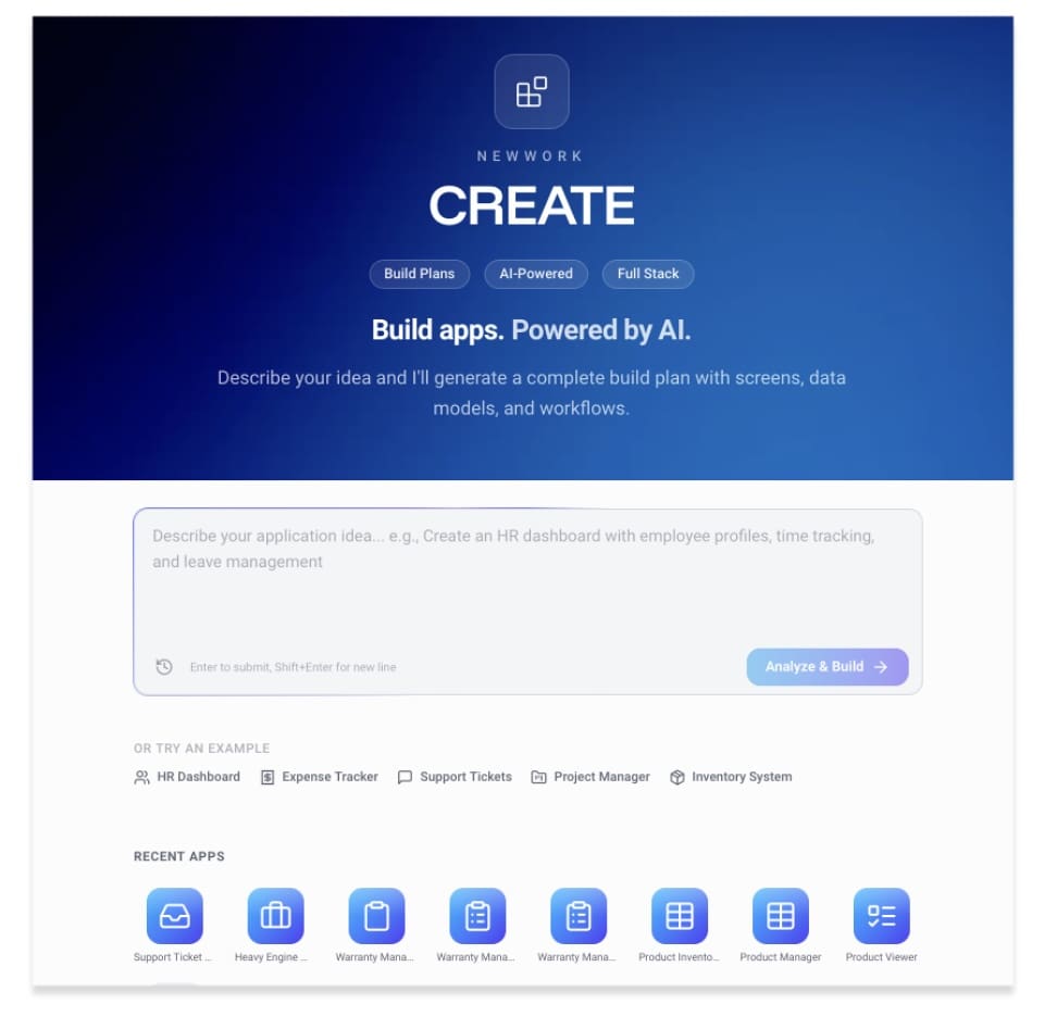 AIBuilder Landing Page